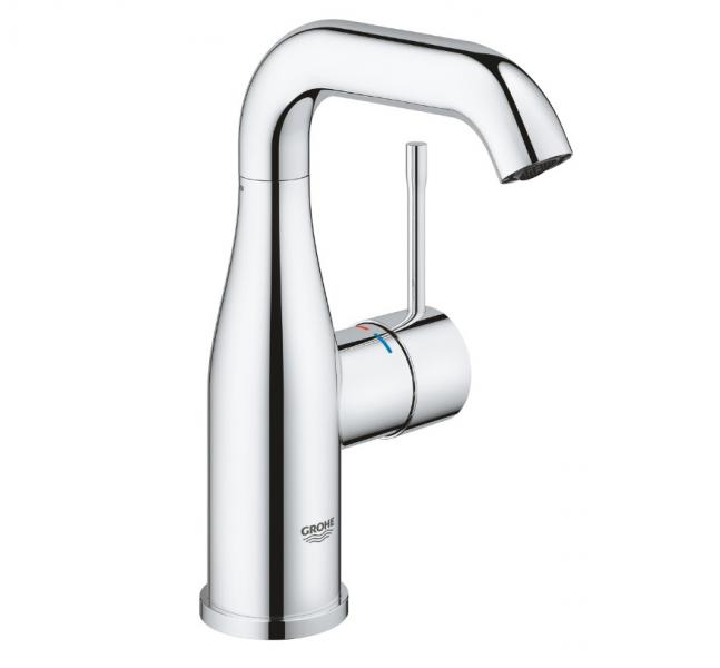 Grohe Essence New M h&aring;ndvaskarmatur u/bundventil m/svingtud - Krom
