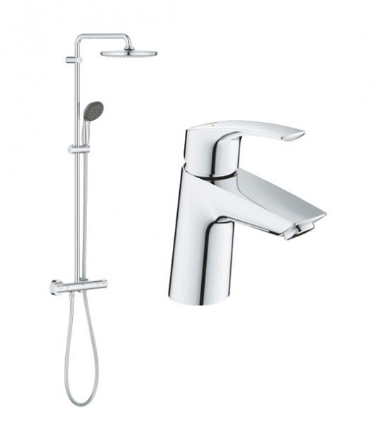 Grohe komplet pakke til badev&aelig;relse - Krom