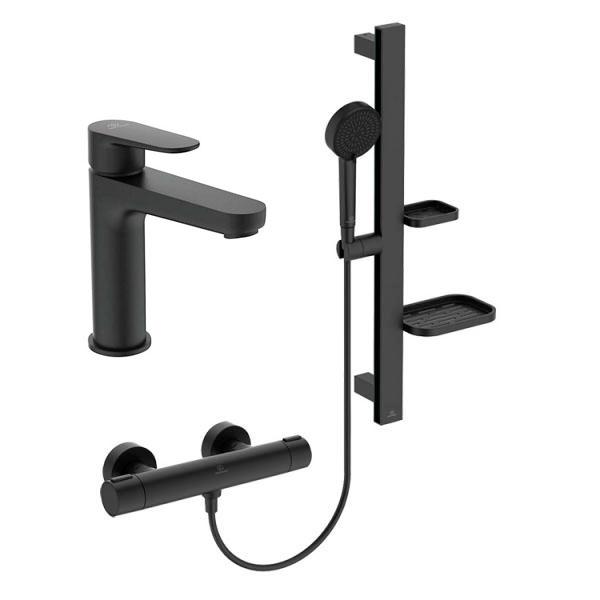 Ideal Standard Alu+ komplet pakke til badeværelse - Silk black Ideal Standard Alu+ komplet pakke til badeværelse - Silk black