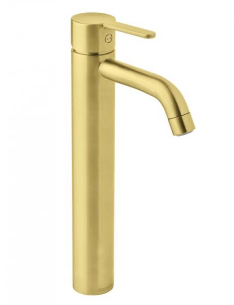 Damixa Silhouet L h&aring;ndvaskbatteri u/bundventil - B&oslash;rstet messing