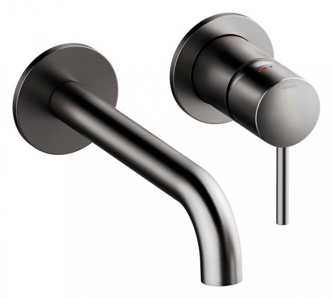 Damixa Osier armatur til indbygning i v&aelig;g - B&oslash;rstet grafitgr&aring;