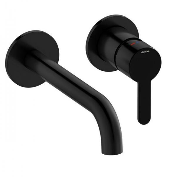 Damixa Silhouet armatur til indbygning i væg - Mat sort Damixa Silhouet armatur til indbygning i væg - Mat sort