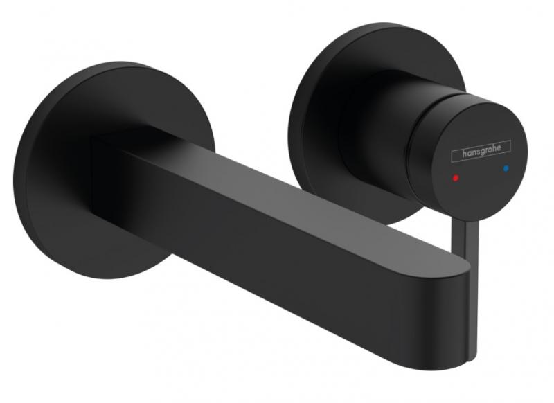 Hansgrohe Finoris håndvaskarmatur t/indbygning i væg - 16,8 cm - Mat sort Hansgrohe Finoris håndvaskarmatur t/indbygning i væg - 16,8 cm - Mat sort