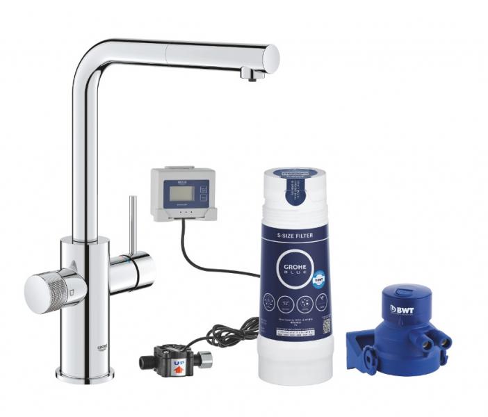 Grohe Blue Pure Vento starter kit m/S-filter og udtr&aelig;ksbruser - Krom