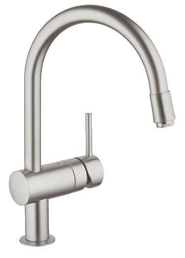 Grohe Minta køkkenarmatur m/udtræk - Supersteel Grohe Minta køkkenarmatur m/udtræk - Supersteel