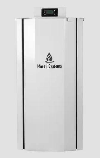 Mareli Systems Compact pilleovn Hvid - 12 kW - Centralvarme Mareli Systems Compact pilleovn Hvid - 12 kW - Centralvarme