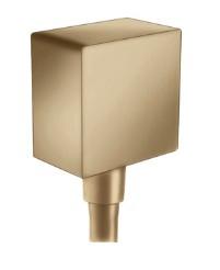 Hansgrohe FixFit Square slangeudtag - B&oslash;rstet bronze