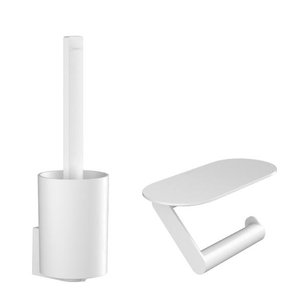 Hansgrohe WallStoris tilbehørssæt t/toilet - Mat hvid Hansgrohe WallStoris tilbehørssæt t/toilet - Mat hvid