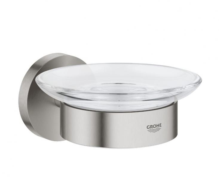 Grohe Essentials sæbeskål med holder - Supersteel Grohe Essentials sæbeskål med holder - Supersteel