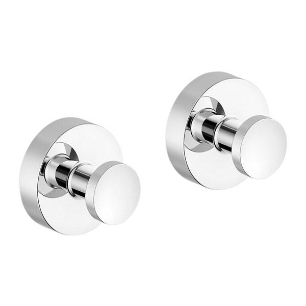 Damixa Zen h&aring;ndkl&aelig;dekrog m/roset 2 stk. - Krom