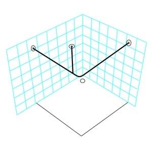 Van Der P Forhængstang 200x200cm m.vægflanger/lofttøtte - Rustfrit stål Van Der P Forhængstang 200x200cm m.vægflanger/lofttøtte - Rustfrit stål