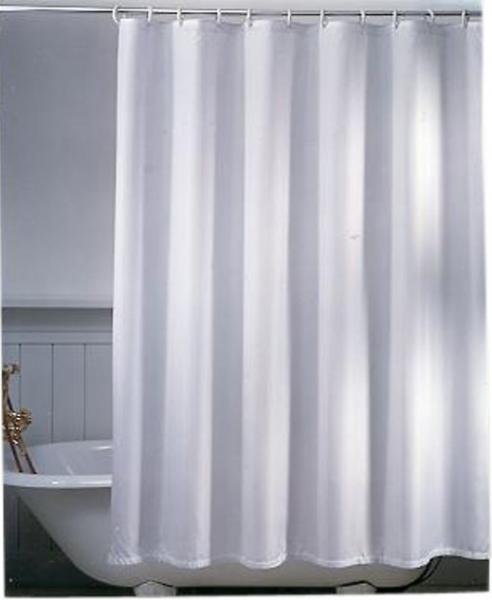 Badeforh&aelig;ng Unicolor 120 x 200 cm - Hvid