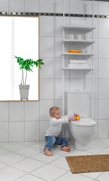 Van Der P Hyldesystem med 4 hylder H&oslash;jde 250cm, Hvid