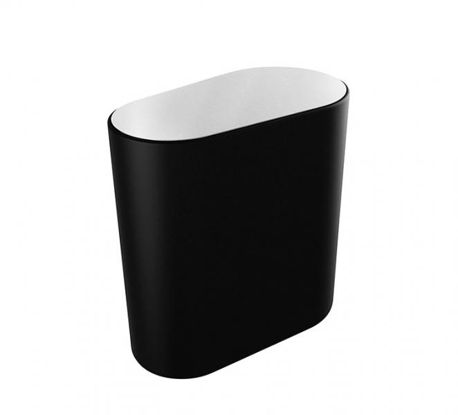 Pressalit Style væghængt toiletspand - Børstet stål/sort Pressalit Style væghængt toiletspand - Børstet stål/sort