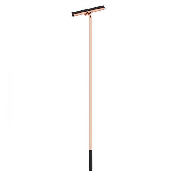 Damixa Zen lang bruseskraber m/holder - B&oslash;rstet kobber