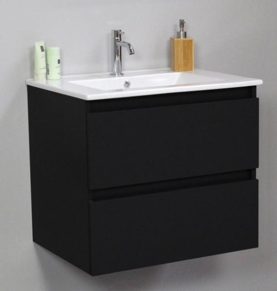 Sanibell Online 60 m&oslash;belpakke - Mat sort - Flatpack