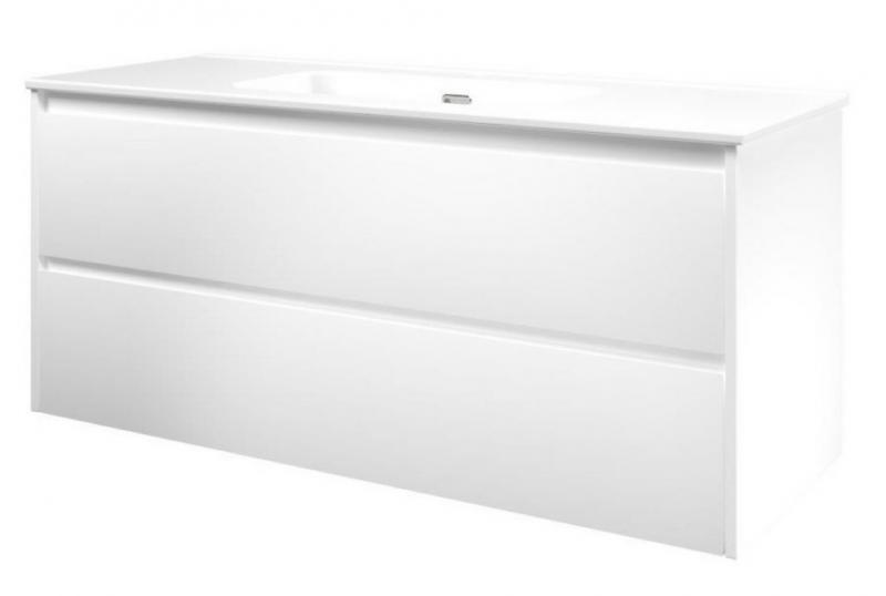 Sanibell Proline møbelsæt 120 m/integrerede greb - Mat hvid Sanibell Proline møbelsæt 120 m/integrerede greb - Mat hvid