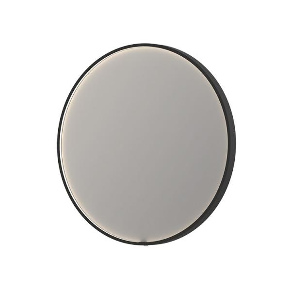 Sanibell Ink SP24 rundt spejl m/lys, varme og sensor &Oslash;80 - Mat sort