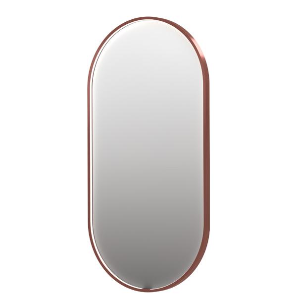 Sanibell Ink SP28 ovalt spejl m/lys, varme og sensor 60 x 120 cm - Børstet kobber Sanibell Ink SP28 ovalt spejl m/lys, varme og sensor 60 x 120 cm - Børstet kobber