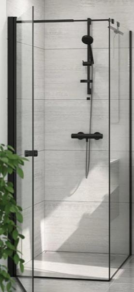 Dansani Match A+D 90x90 brusehj&oslash;rne - Klar glas/mat sort