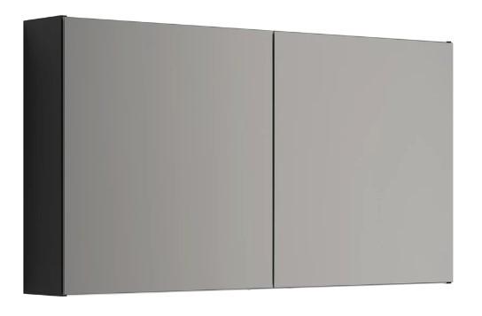 Dansani Mido+ Select 120 spejlskab - Sort struktur Dansani Mido+ Select 120 spejlskab - Sort struktur