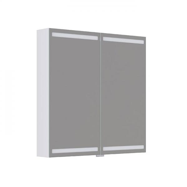 Dansani Level spejlskab 80 m/LED og lysstyring - Hvid mat Dansani Level spejlskab 80 m/LED og lysstyring - Hvid mat