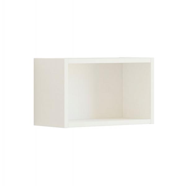 Dansani Luna &aring;ben hylde 40 x 19 cm - Hvid mat