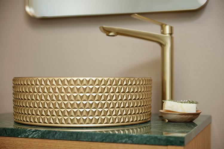 Cassøe Morello 36 fritstående bowlevask - Glas/Messing Cassøe Morello 36 fritstående bowlevask - Glas/Messing