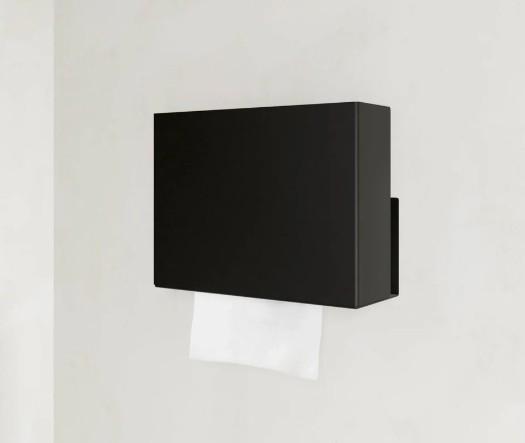 HeFe Vilnius papirdispenser - Mat sort