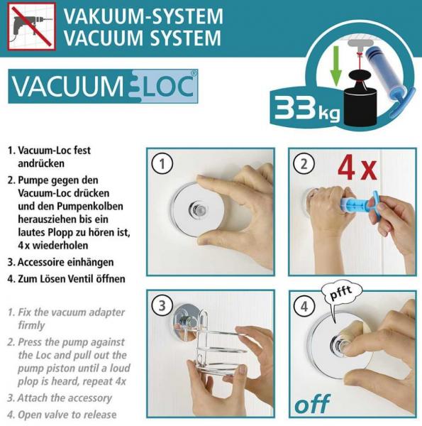 Wenko Badev&aelig;relsesskraber - Mat sort - Skruefri