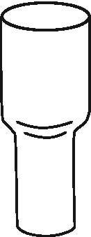 Plastmo overgang 90/75 grafit