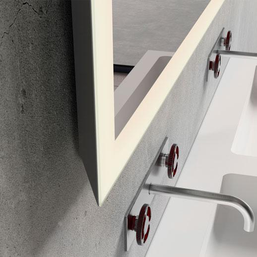 Copenhagen Bath Larvik sound 160 spejl m/mat hvid ramme