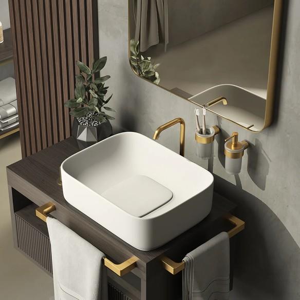 Hefe Piren tandkrus til v&aelig;g - B&oslash;rstet messing