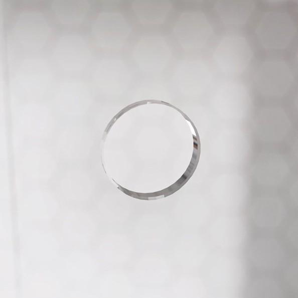 Bath niched&oslash;r - 80 cm - Klar glas/sort profil