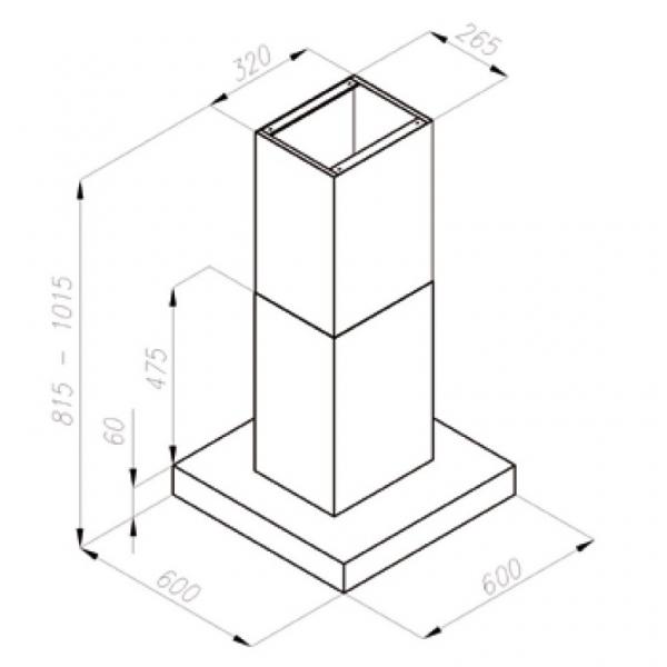 Eico Lucca I 60 ECO frith&aelig;ngende emh&aelig;tte - Rustfrit st&aring;l