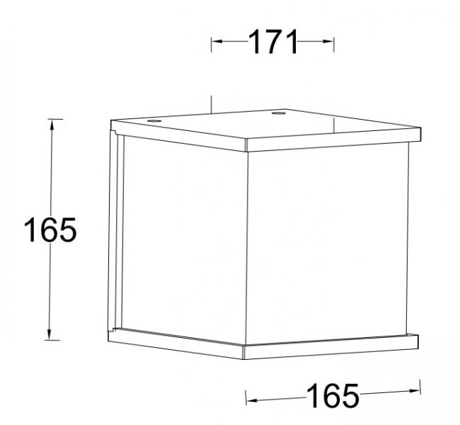 Lutec Architectural Doblo udendørslampe til væg 3000K Lutec Architectural Doblo udendørslampe til væg 3000K