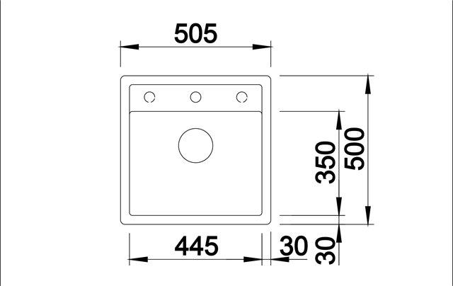 Blanco Dalago 5-F k&oslash;kkenvask - Klippegr&aring;