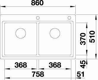 Blanco Divon II 8-IF køkkenvask - Rustfrit stål Blanco Divon II 8-IF køkkenvask - Rustfrit stål