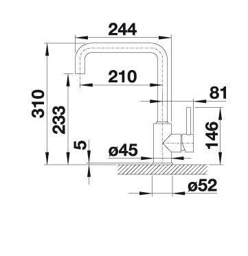 Blanco Mili k&oslash;kkenarmatur - Hvid
