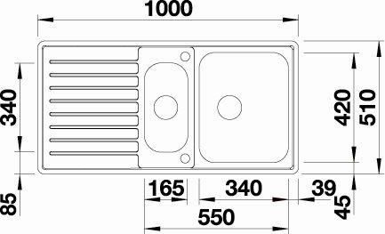 Blanco Classic Pro 6 S-IF k&oslash;kkenvask - Rustfrit st&aring;l