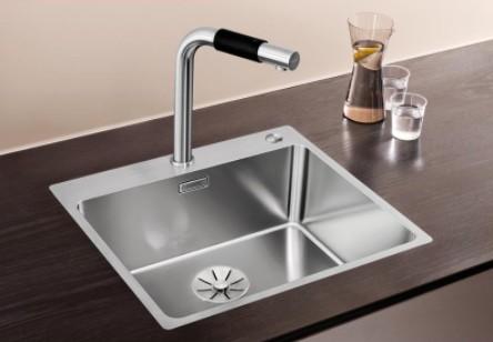 Blanco Andano 500-IF/A MXI k&oslash;kkenvask m/PushControl afl&oslash;bsbetjening - Rustfrit st&aring;l