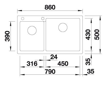 Blanco Pleon 9 PD k&oslash;kkenvask - Vulkangr&aring;
