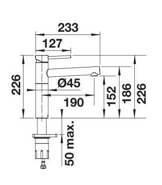 Blanco Alta II k&oslash;kkenarmatur - Hvid