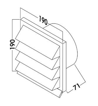 Eico Facaderist Ø150 murstensrød Eico Facaderist Ø150 murstensrød