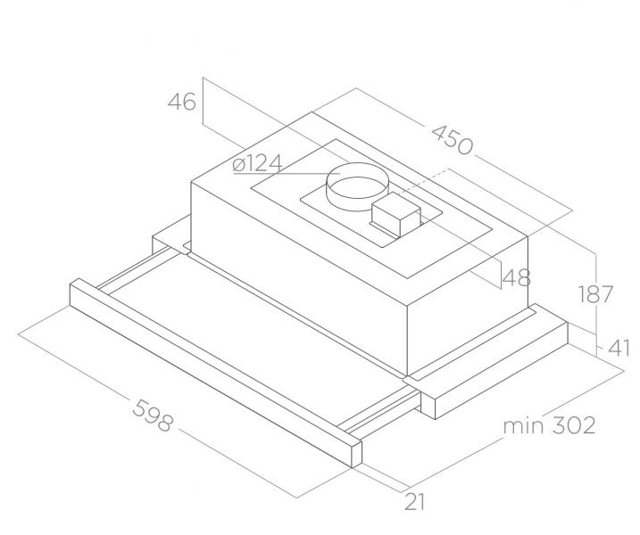 Eico Elite 14 CV WH IX-2 emh&aelig;tte til v&aelig;gmontering m/udtr&aelig;k - Rustfrit st&aring;l