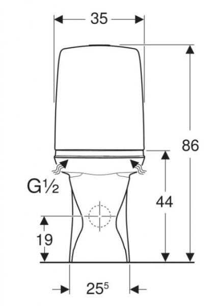 If&ouml; Spira 6262 toilet m/If&ouml; clean, RIMfree og universall&aring;s - Limning