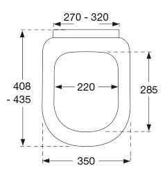 Pressalit 3 toiletsæde m/soft close - Hvid Pressalit 3 toiletsæde m/soft close - Hvid