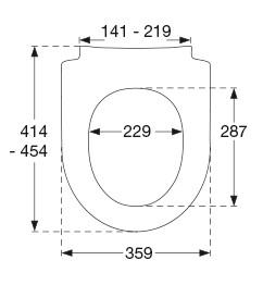 Pressalit Sway D toiletsæde m/softclose og lift off - Hvid Pressalit Sway D toiletsæde m/softclose og lift off - Hvid