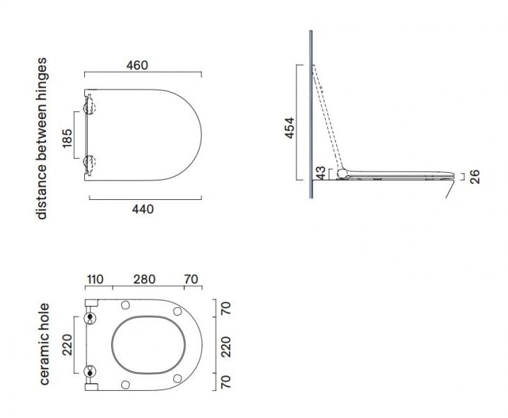 Catalano antibakterielt toilets&aelig;de m/SoftClose og TakeOff
