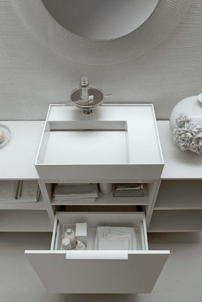 Kartell by Laufen 60 h&aring;ndvask t/v&aelig;g eller m&oslash;bel - 1 hanehul - Uden overl&oslash;b - LCC